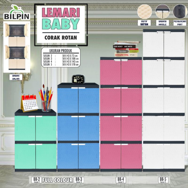 Lemari pakaian akako lemari plastik akako mini (KARGO)