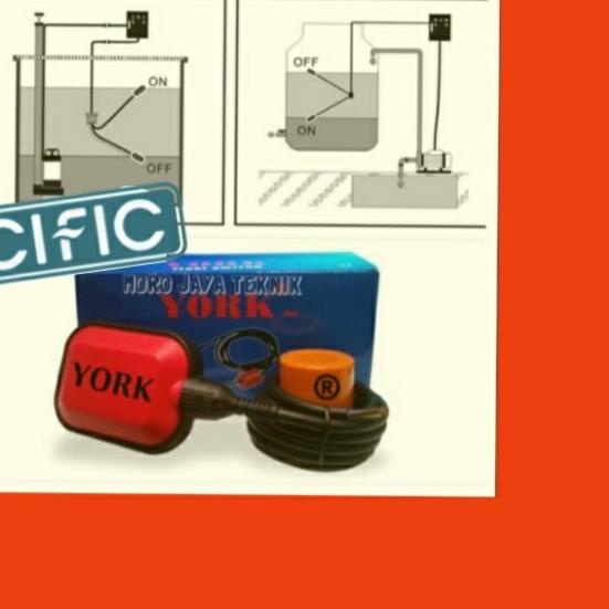 Otomatis pompa celup 2 meter YORK toren dea float switch radar drakos