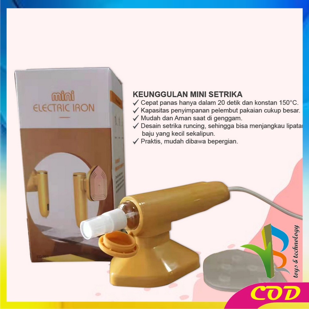 RB-C426 Setrika Mini Portable Travel / Setrika Traveling / Setrika Uap Mini Setrikaan Listrik Electric Stim Gosokan Pakaian