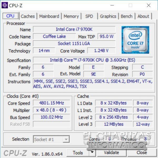 Processor Intel Core i7 9700K tray Socket 1151 Coffee Lake Not 9700