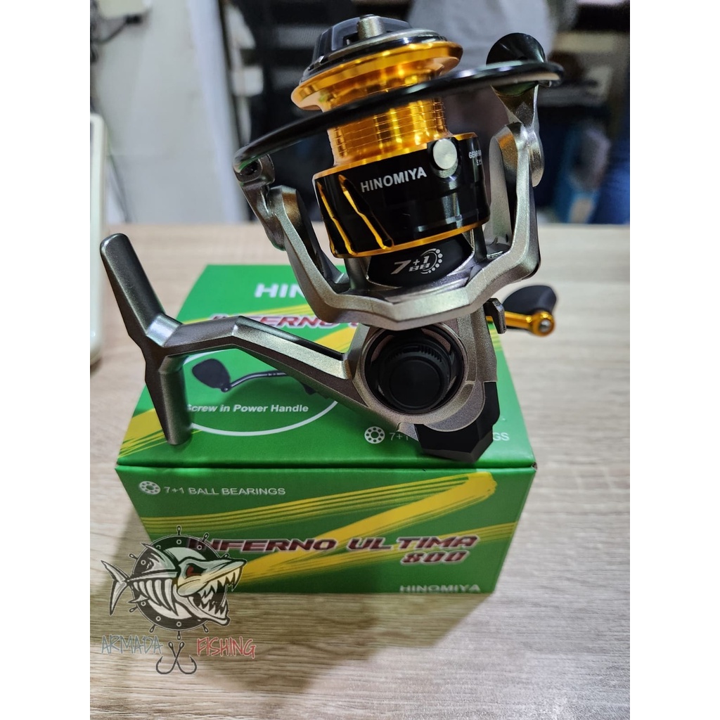 Reel hinomiya INFERNO UL TIMA 800 | Power handle