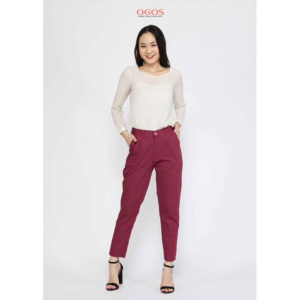 OGOS | Baggy Pants (Maroon)