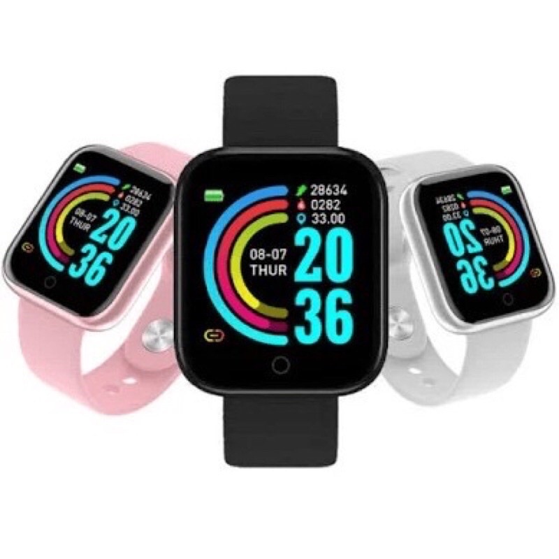 [COD &amp; ready stock]strap smartwatch y68 Jam Tangan Tahan Air IP68 Monitor Denyut Jantung strap y68 strap jam tali jam tangan