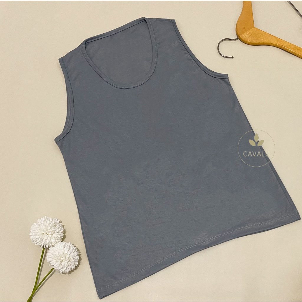 CAVALU Tanktop Polos Kaos Tank Top Wanita Baju Atasan Wanita PE03