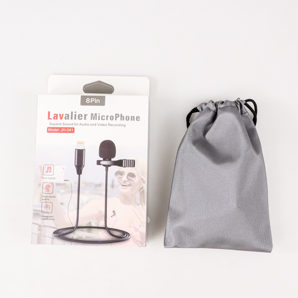 TaffSTUDIO Microphone Clip-on Lightning Plug Lavalier iPh0ne - 7RCS36BK - Black