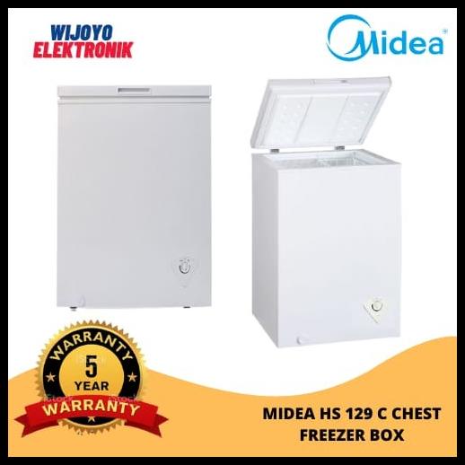 Promo Midea Hs 129 C Chest Freezer Box Hs131C Lemari Pembeku 100 Liter Murah