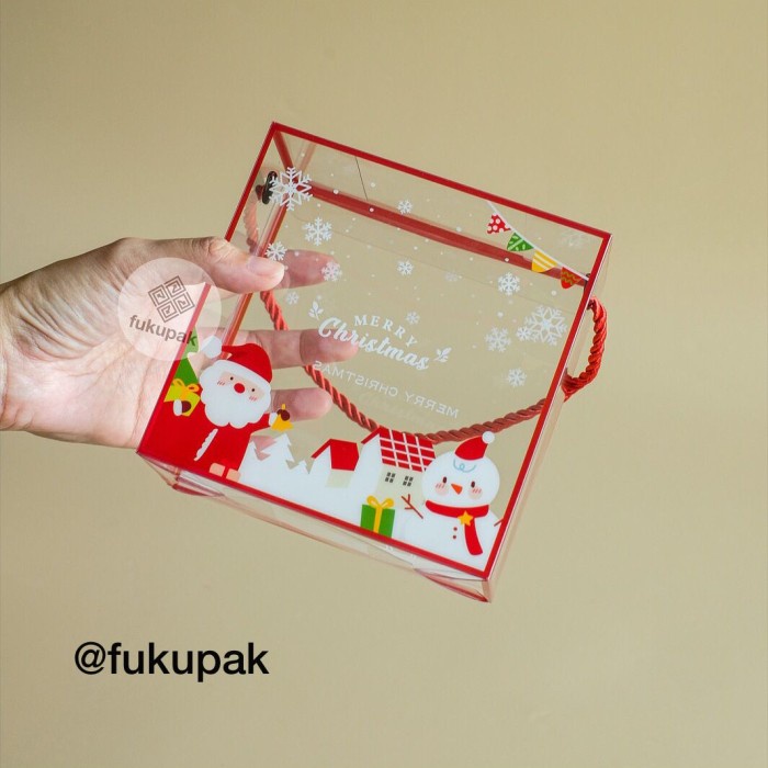 

\\\\\] Box Mika Natal (20pcs) kotak toples / jar, snack, roti, pineapple cake