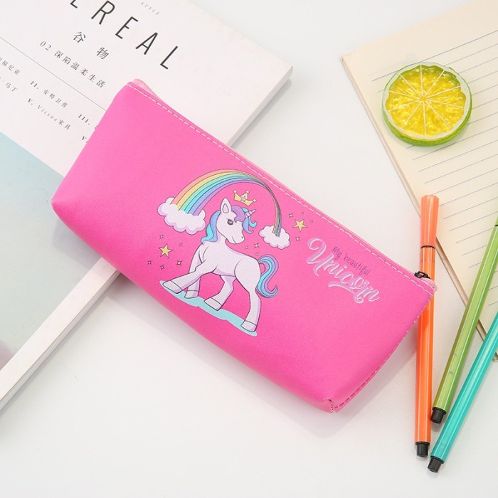 Tempat Pensil Unicorn Anak Sekolah Pony Lucu Cewek Perempuan Pencil