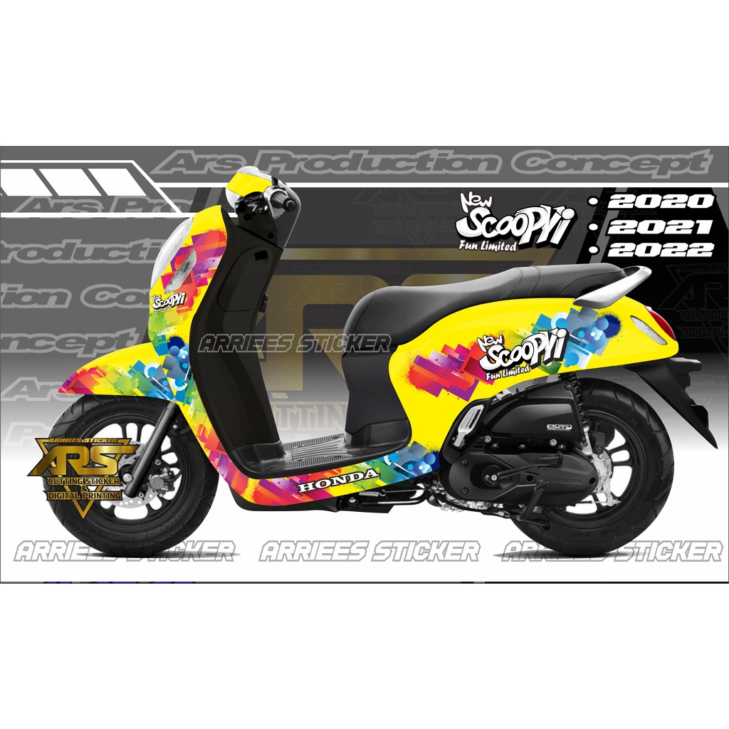 sticker decal all new scoopy prestigee 2022 full body.  decal scoopy 2020 . 2021 . 2022 full body.st