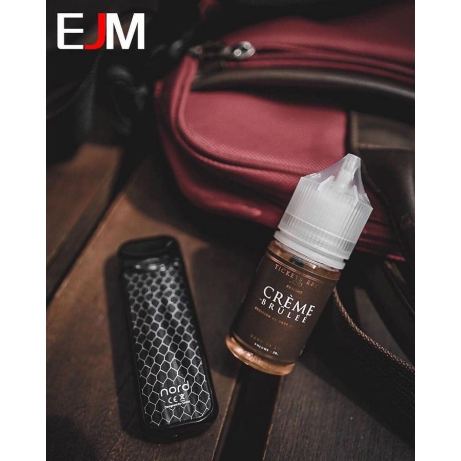 LIQUID VAPOR LIQUID TICKETS BREW CREME  BRULEE SAL TNIC 30ML BY EJM