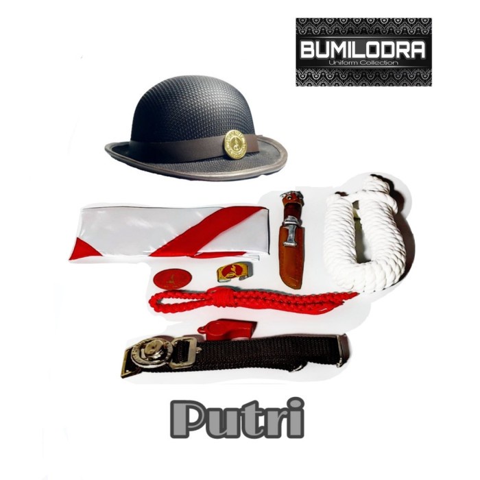 Perlengkapan Pramuka Anak Perempuan Sd Free Topi Boni Pramuka Lengkap