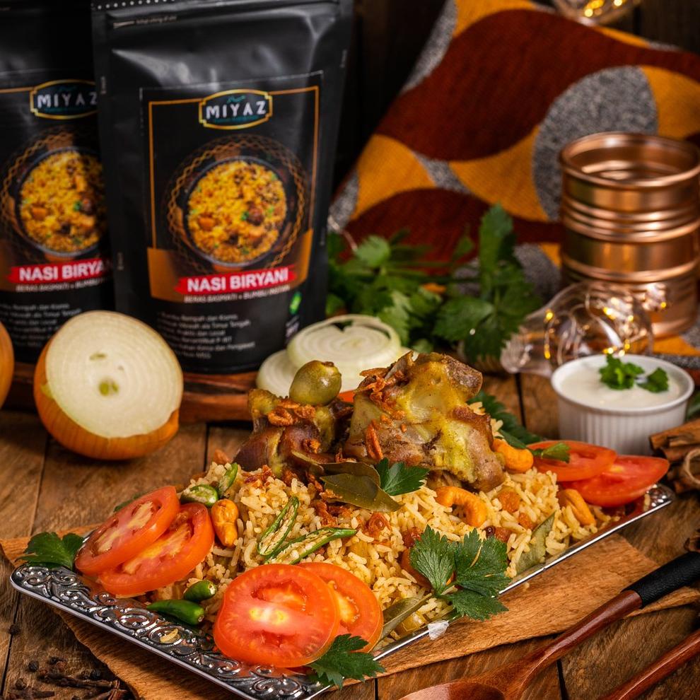 

☀ MIYAZ Nasi Kebuli Briyani Mandhi Bukhari Kabsa Beras Basmati 100gr ↿