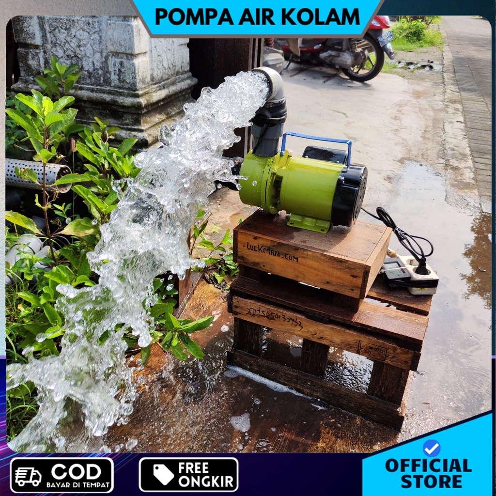 Pompa air modifikasi 2 dim bahan keongan PVC ANTI KARAT listrik SUPER IRIT semburan SUPER BESAR coco