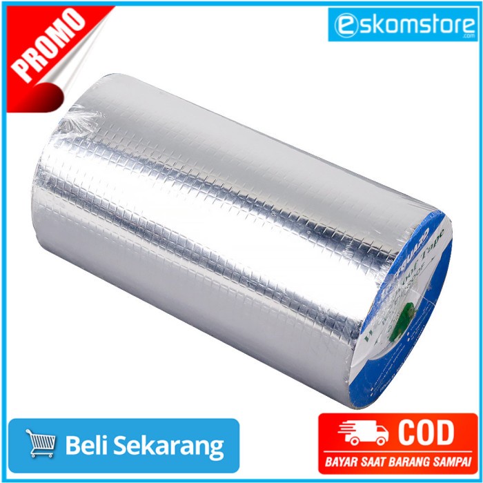 

Lakban Aluminium Foil Butyl Super Ahesive Waterproof 20 cm x 5 m-LS549