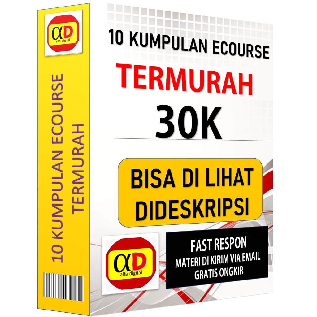 ECOURSE:10 KUMPULAN ECOURSE TERMURAH BISNIS ONLINE DIGITAL MARKETING.