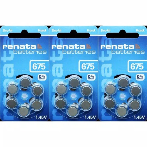 baterai renata za 675(ZA675) baterai alat bantu dengar