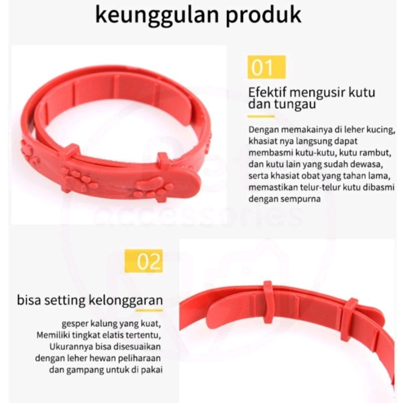 Kalung Anti Kutu Kucing Kelinci Hewan Cat Flea Circle