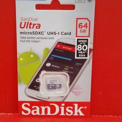Memory Card MicroSD Micro SD Sandisk Ultra Class 10 64G |Microsd 64gb