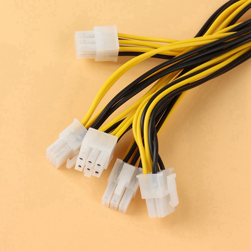 4Pack 1200W 1600W Output Wire 6Pin PCIE Powers Connector for Bitmain Antminer APW3 / APW3 + / APW3 + + / APW7 PSU L3 D3