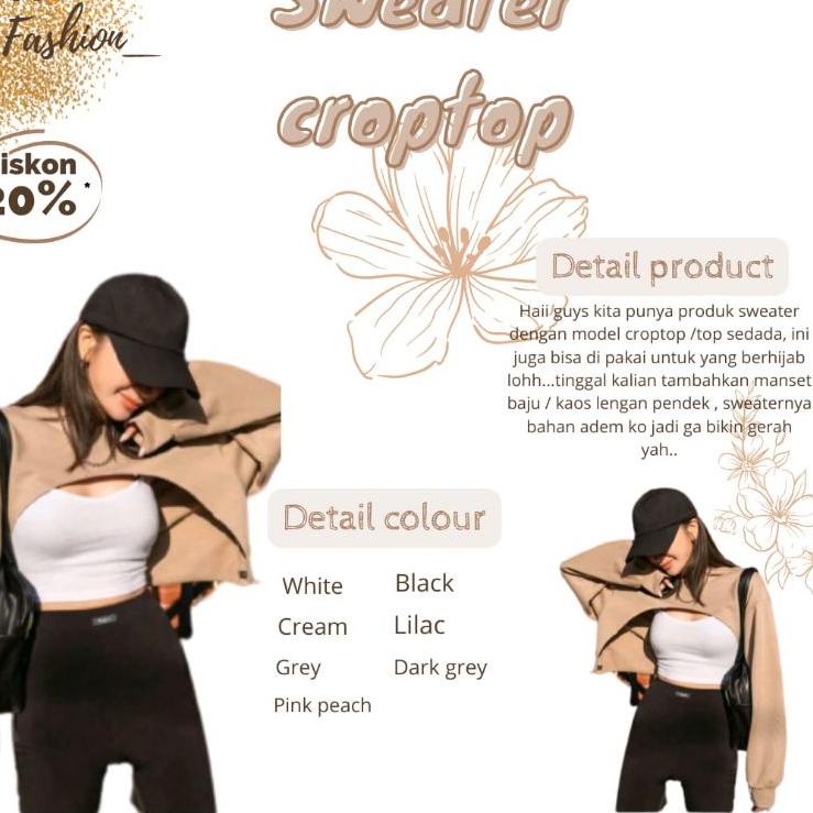 SWEATER CROP SWEATER CROP TOP SEDADA