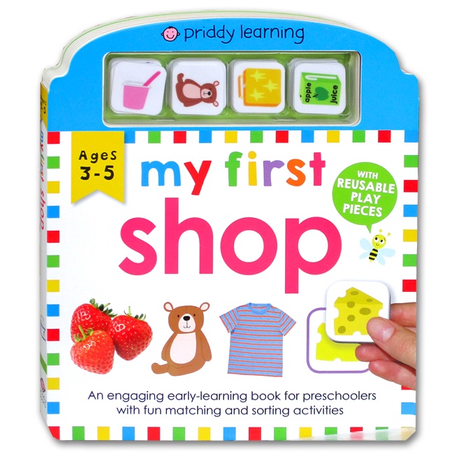 [Priddy Books] Priddy Learning My First Shop Board Book With Reusable Play Pieces