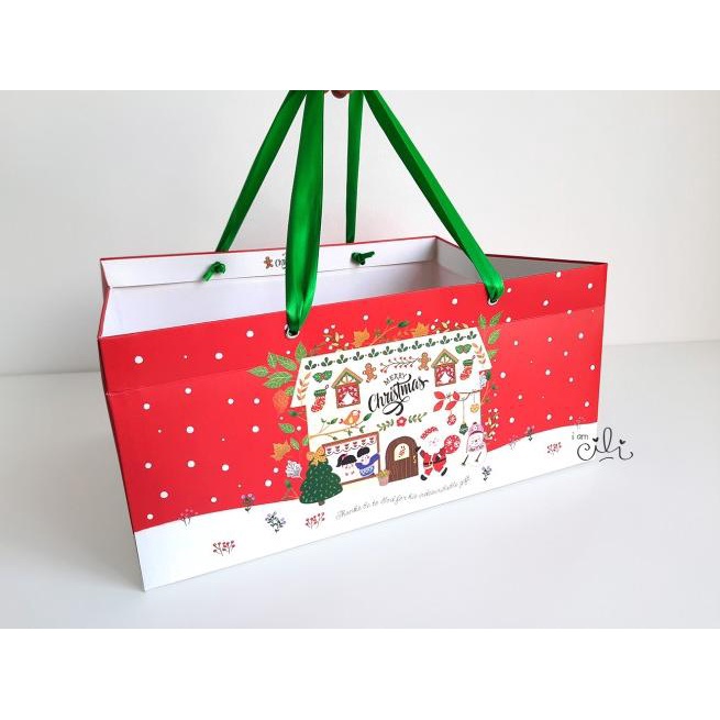 

(PAPERBAG JOYFUL CHRISTMAS ) natal christmas 33 x 24 x 15 cm