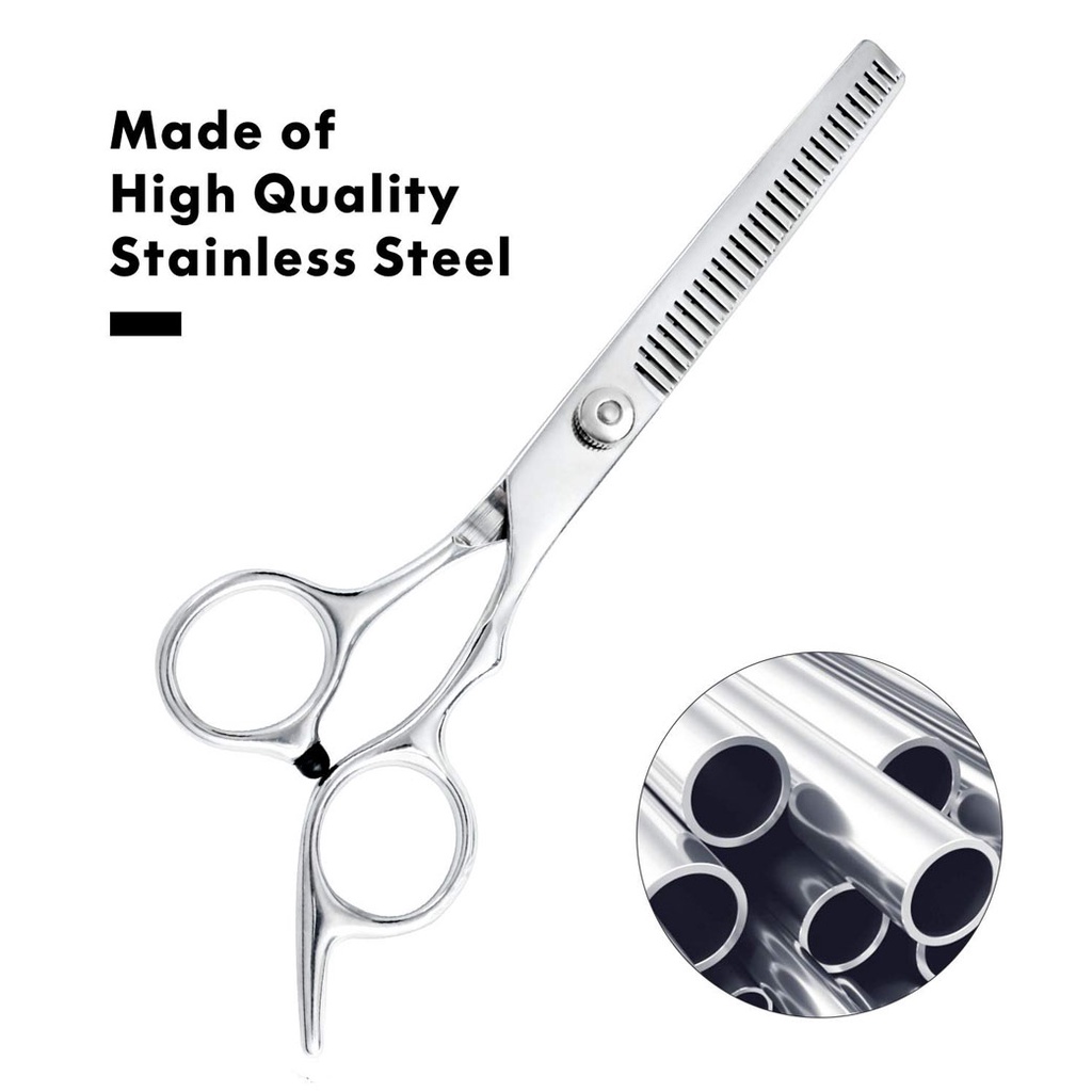 SHINE STAR -  Alat Gunting Potong Rambut Salon / Gunting Sasak Rambut Full Stainless Steel