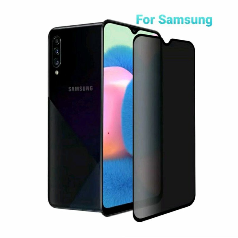 Tempered Glass KACA  Privasi Anti SPY For Samsung  A03 A03s A03 Core A02 A02s A20s A12 A32 5G A22 5G A70 A70s A04 A04s A71 A51 A73 5G A52 A10 A10s M20 M10 M30 M30s M11 A11 A20 A30 A30s A50 A50s J4+ J6+ A750/A72018 A22 4G A32 4G J2 Prime  Full Layar Screen