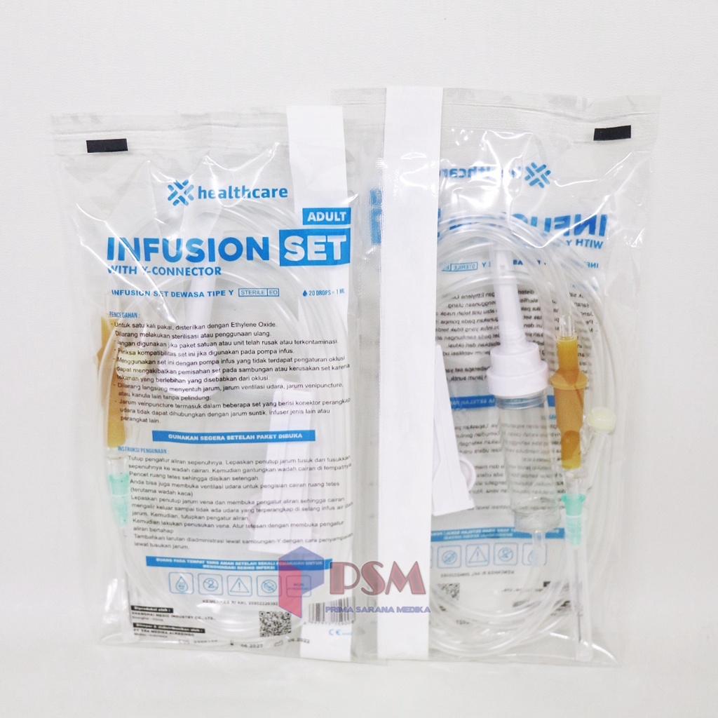 Jual Onehealth Healthcare Infusion Set Adult Standart Y Type Infus