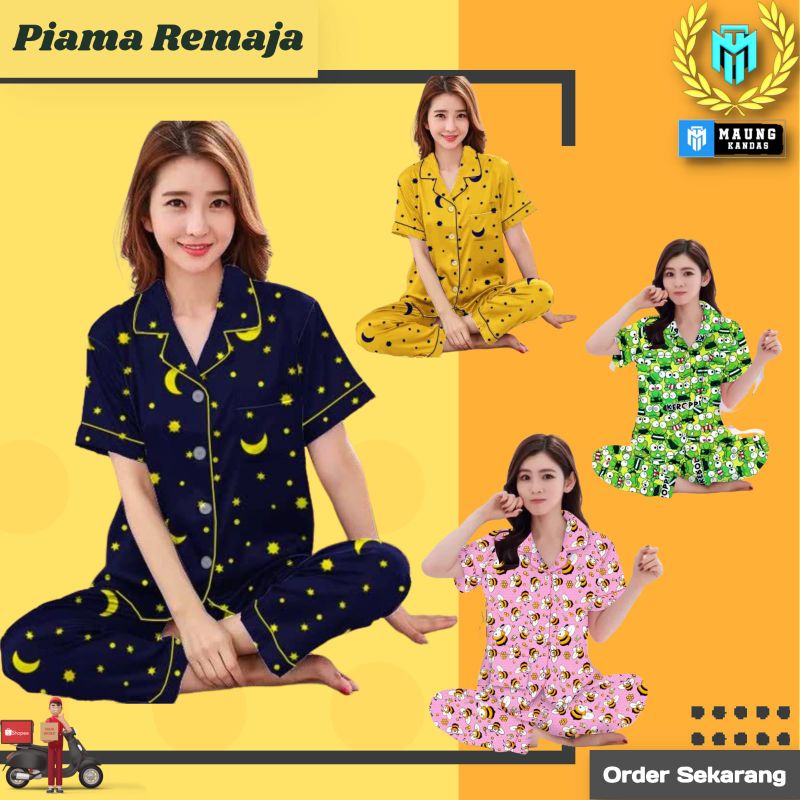 Piyama Usia 13-18 Tahun / Piyama Wanita Motif Embos / Piyama Murah | Usia 13-18 Tahun