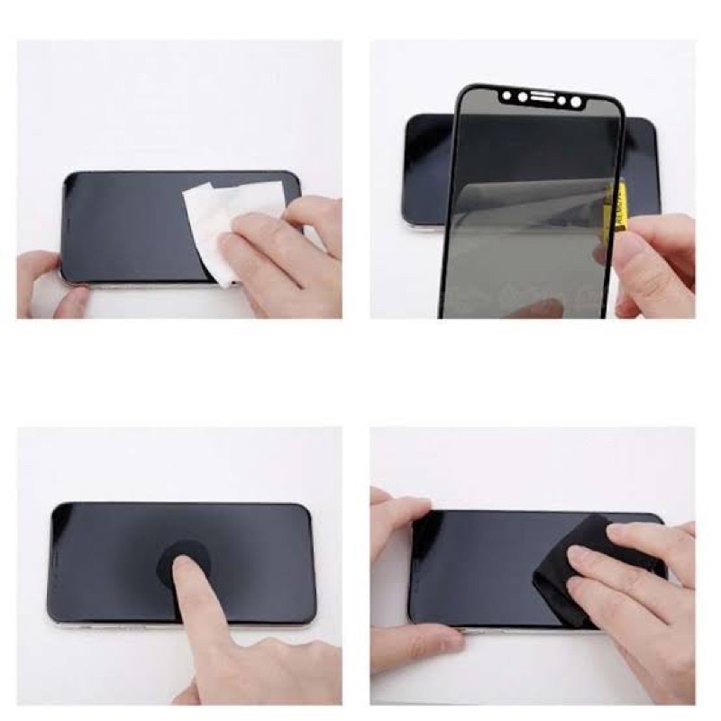 Tempered Glass Anti Spy Vivo Y02/Y22/Y33/Y35 2022/Y75/V20/V21/V23/V25 Anti Gores Privacy Spy