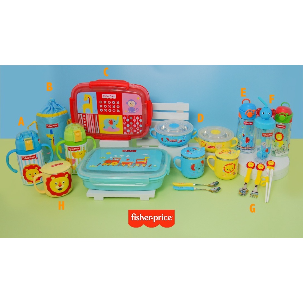 FISHER PRICE bento lunchbox/cups/termos/waterbottles/ tumblers/ tableware