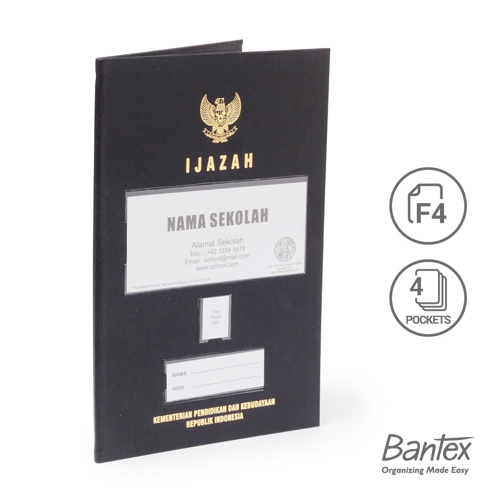 

MAP IJAZAH BANTEX | UKURAN FOLIO