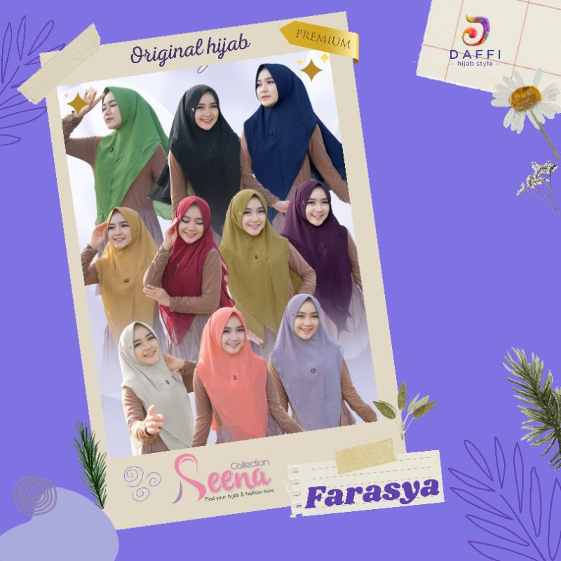 hijab instan original style DAFFI FARASYA ceruty babydoll