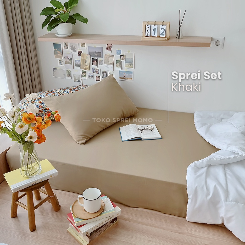 Sprei Set Microtex Polos Seri 01 - Ukuran 90 x 200