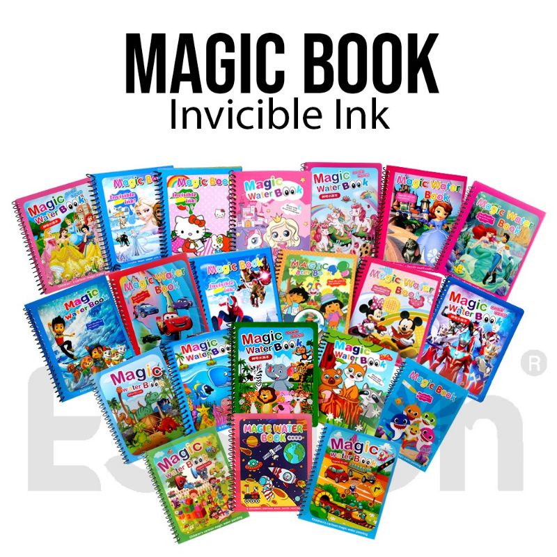 

Magic Water Drawing Painting Book Buku Gambar Mewarnai Edukasi