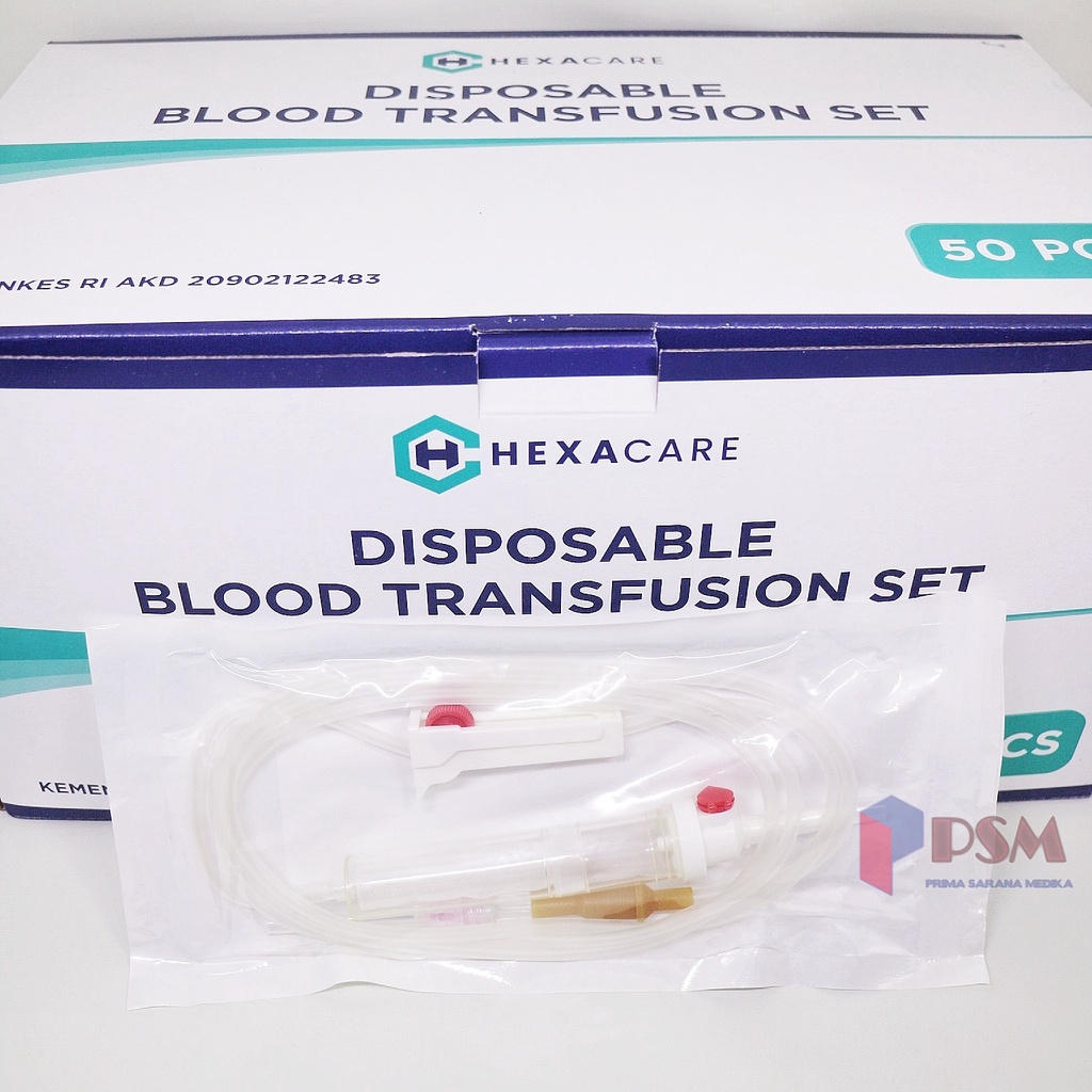 Hexacare Disposable Blood Transfusion Set / Selang Transfusi Darah Gea Cosmo