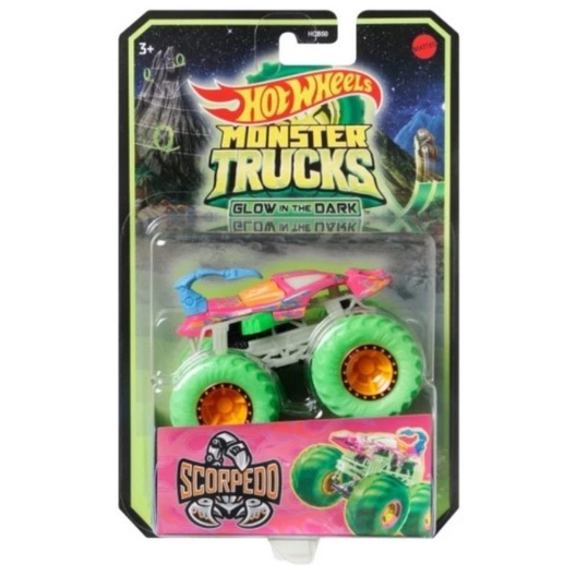 Hot Wheels Monster Trucks Glow In The Dark Hotwheels Original Mattel