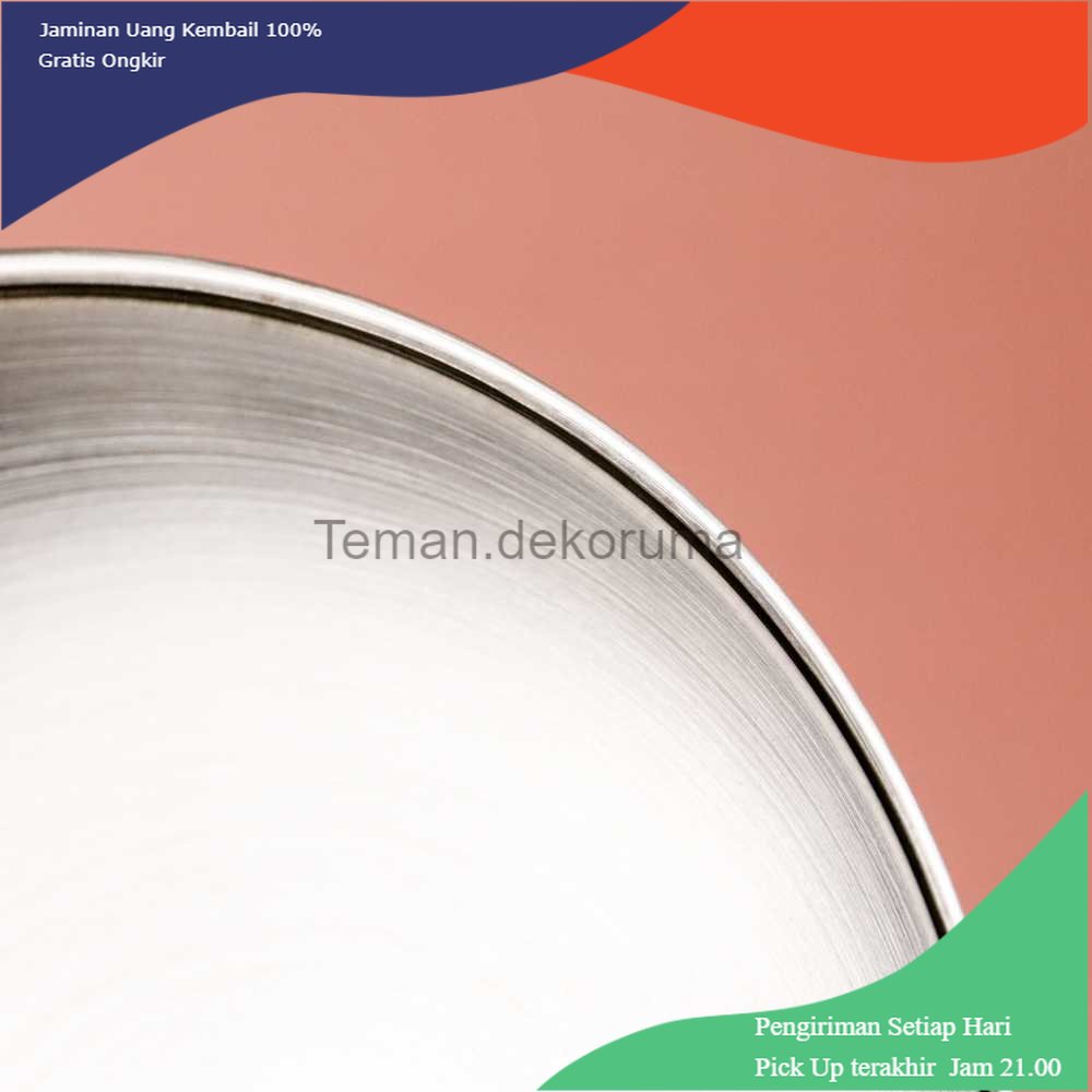 TD - PR One Two Cups Piring Makan Nampan Baki European Style Stainless Steel - SN017