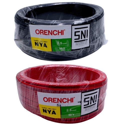 Kabel NYA Orenchi 2.5mm 50Y SNI Kabel Listrik Tunggal Tembaga 2.5mm