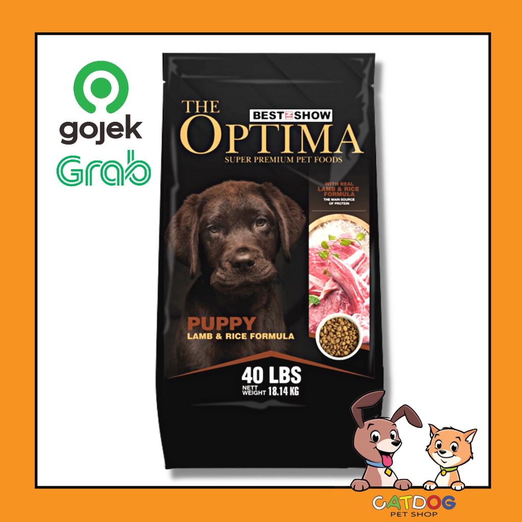Optima Dog Puppy Lamb 18kg (KHUSUS GOJEK GRAB)