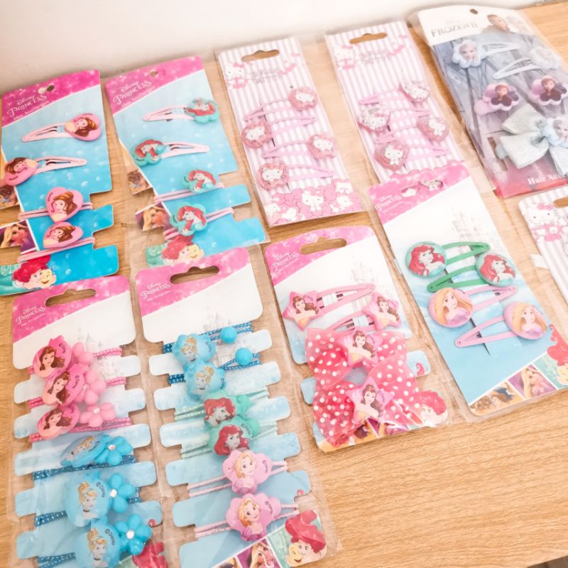 Jepit Rambut Anak Disney Princess Karet Rambut Anak Hellokitty/Princess DISNEY original