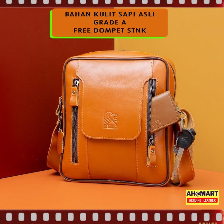 REVEN ADRS BAG Tas Selempang Kulit Pria Reven Anderson Sling Bag Branded Original Kulit Sapi Asli Pr