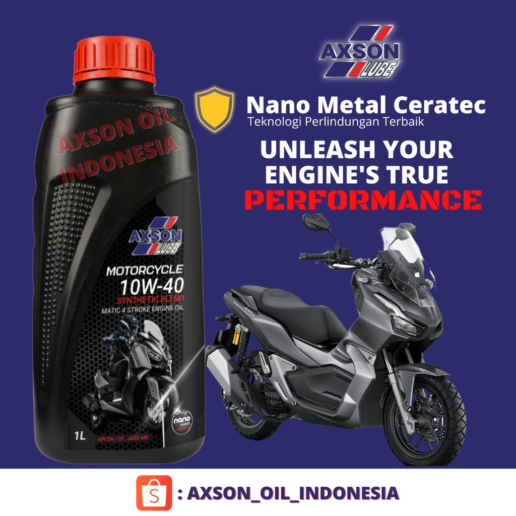 Oli Motor Matic Axson Semi Synthetic 10W-40 - JASO MB