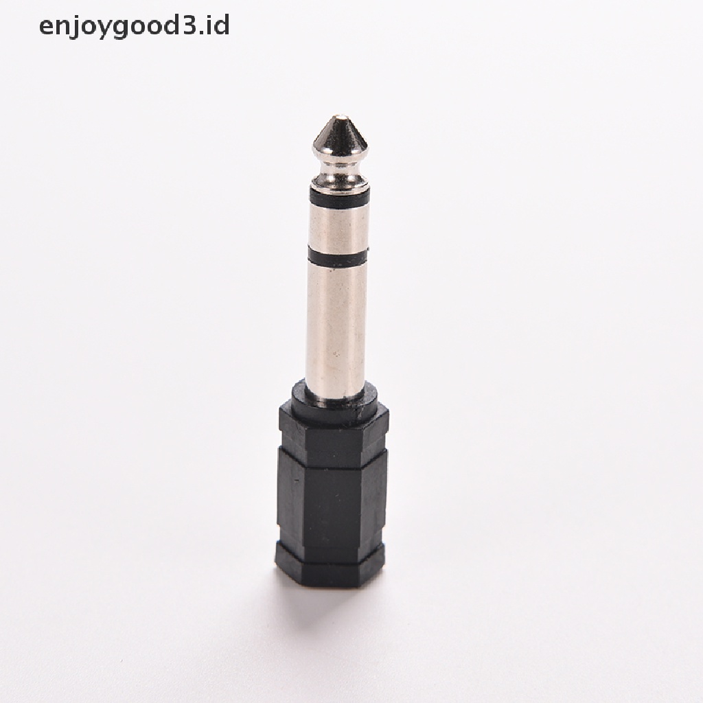 1pc Adapter Jack Audio Stereo Mini 6.5mm 1 / 4 Male Ke 3.5mm 1 / 8 Female Adapter Konverter Jack Audio Stereo 6.5mm 1 / 4 Male Ke 3.5mm 1 / 8 Female Untuk Mic Tas Ransel Wanita Bahan Kulit Pu Warna Polos