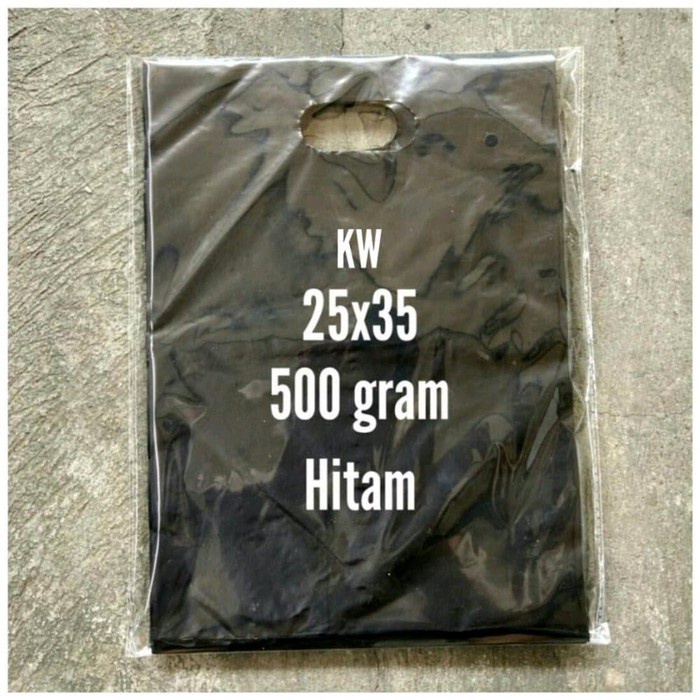 Plastik Packing OVAL HITAM (100 pcs) / Plastik Olshop HITAM