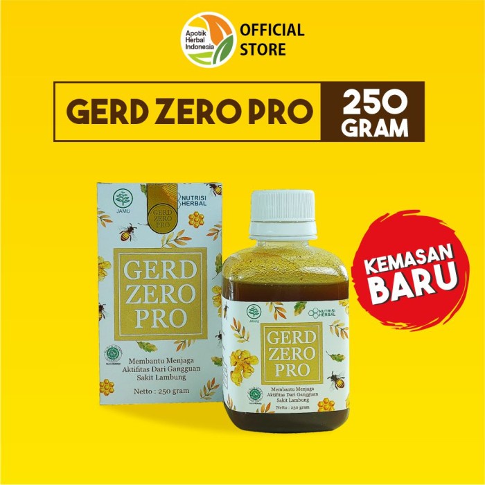 GERD ZERO PRO - OBAT MAAG HERBAL MADU LAMBUNG UNTUK GERD