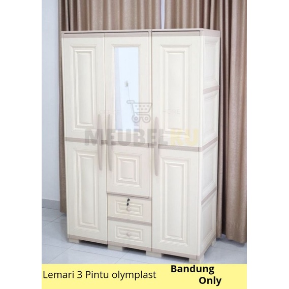 Lemari Pakaian Lemari Baju Lemari Plastik Lemari 3 Pintu Olymplast