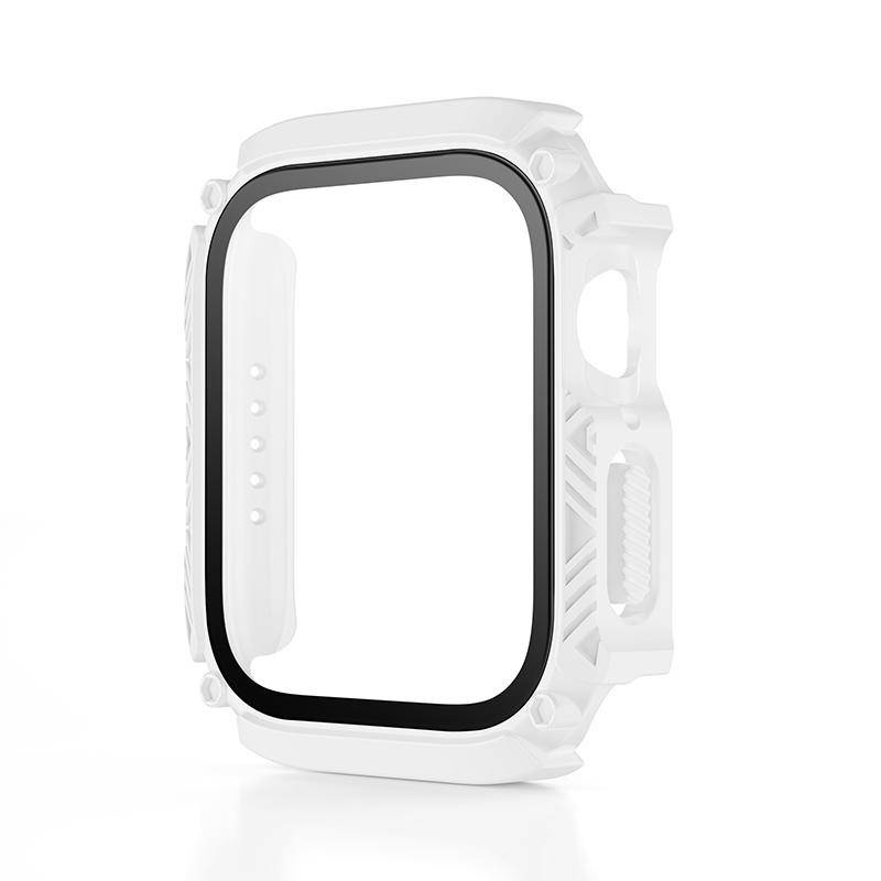 Pelindung Layar Tempered Glass Bumper Anti Air Untuk Apple Watch Seri 8 7 6 5 4 SE2 45mm 41mm 40mm 44mm