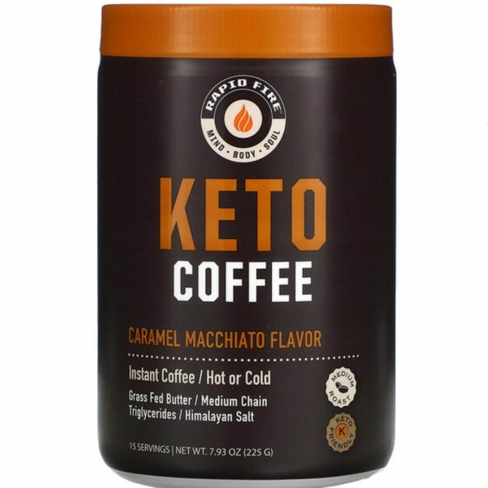 

RAPIDFIRE KETO COFFEE CARAMEL MACCHIATO 225 GR